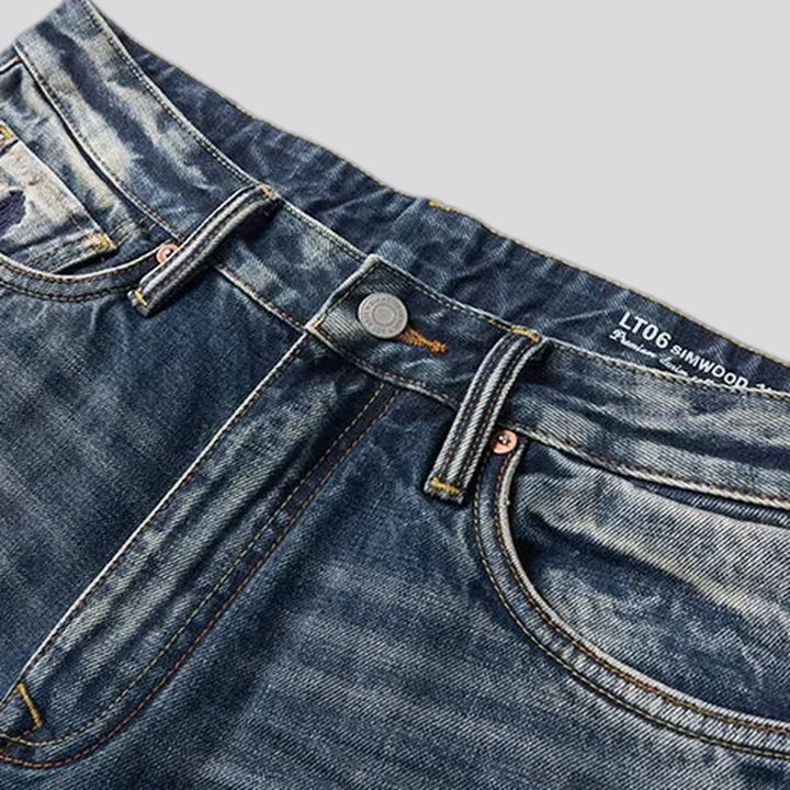 Casual tapered men's jeans